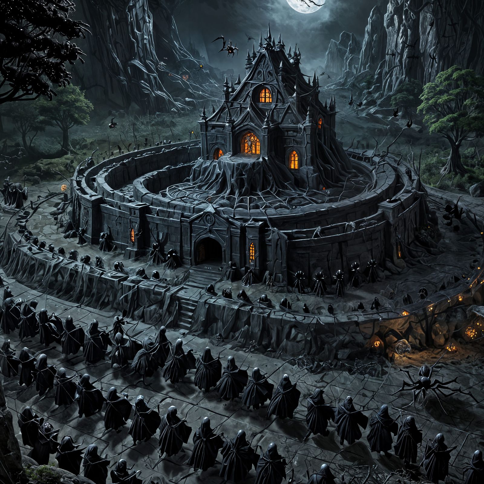 Gothic Temple of the Dark Spider Goddess