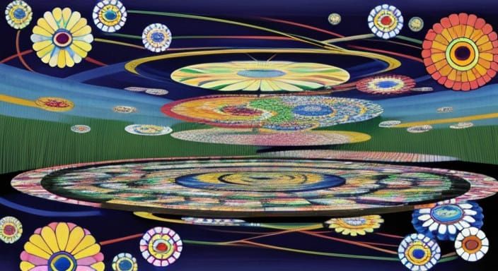 Kaleidoscopic Garden in Vibrant Colors