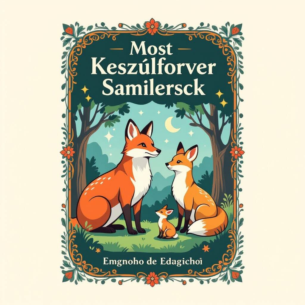 Animal Fairytale Book Cover Art