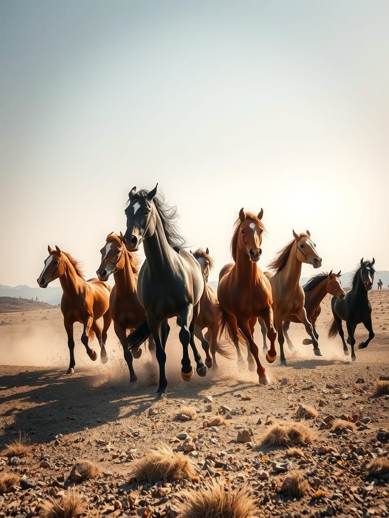 Galloping Horses in Motion