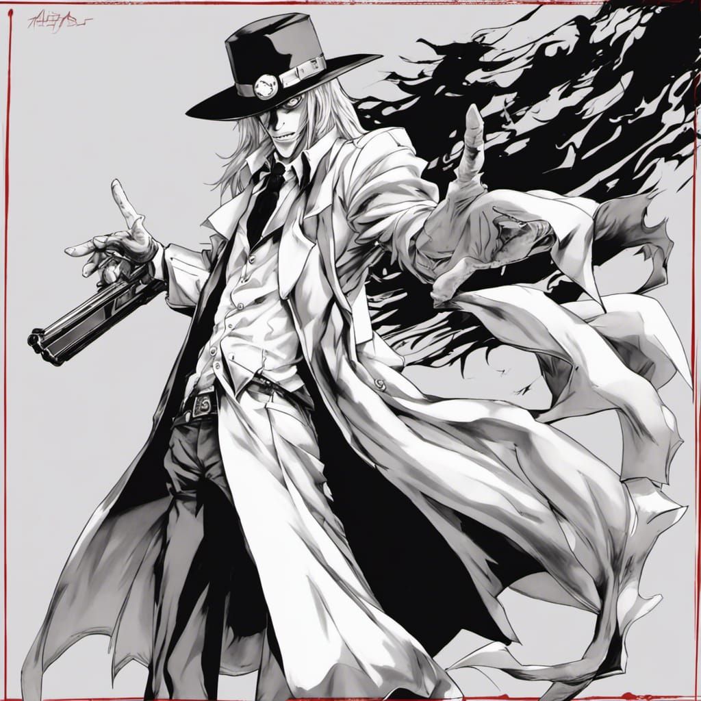 Alucard in Anime Style