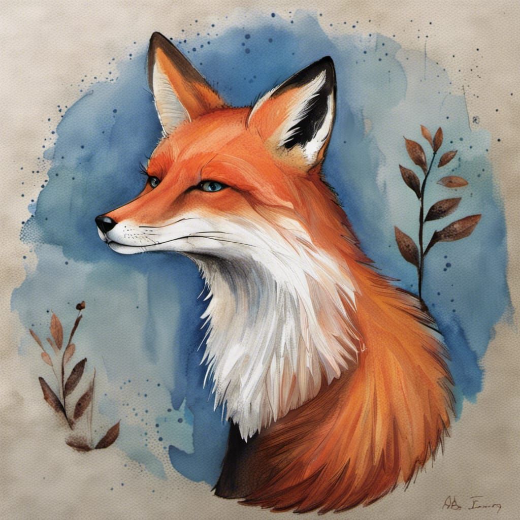 Blue Fox Digital Art