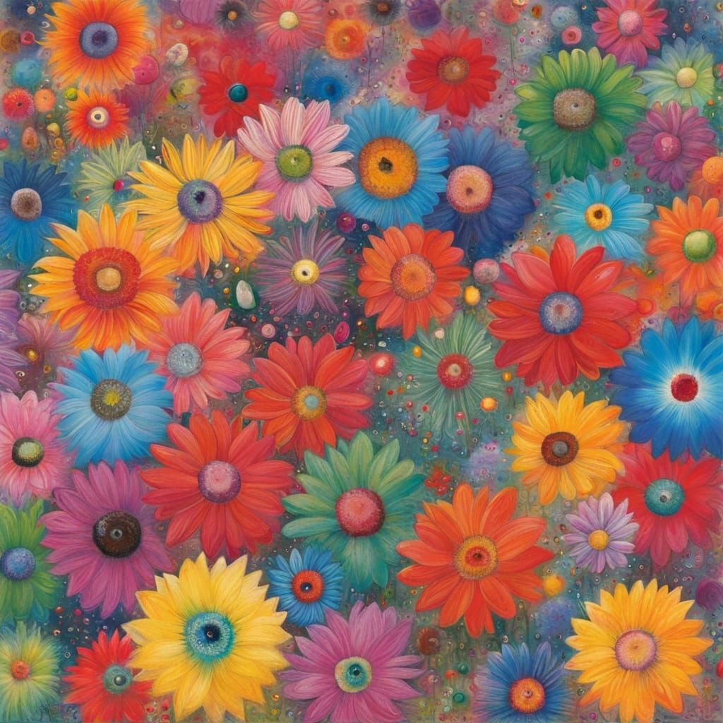 Surrealist Landscape in Watercolor Style