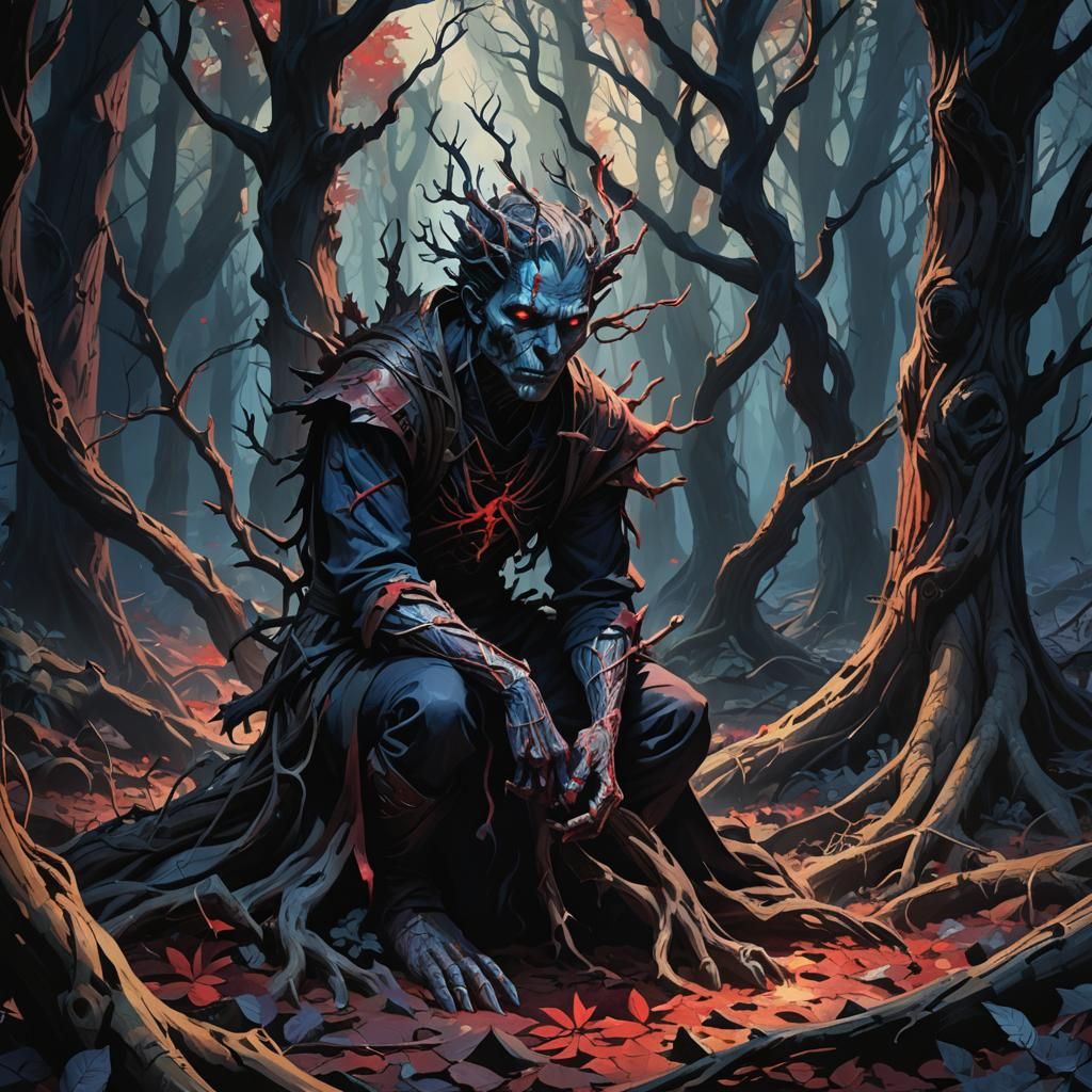 Damned Soul in Suicide Forest Concept Art