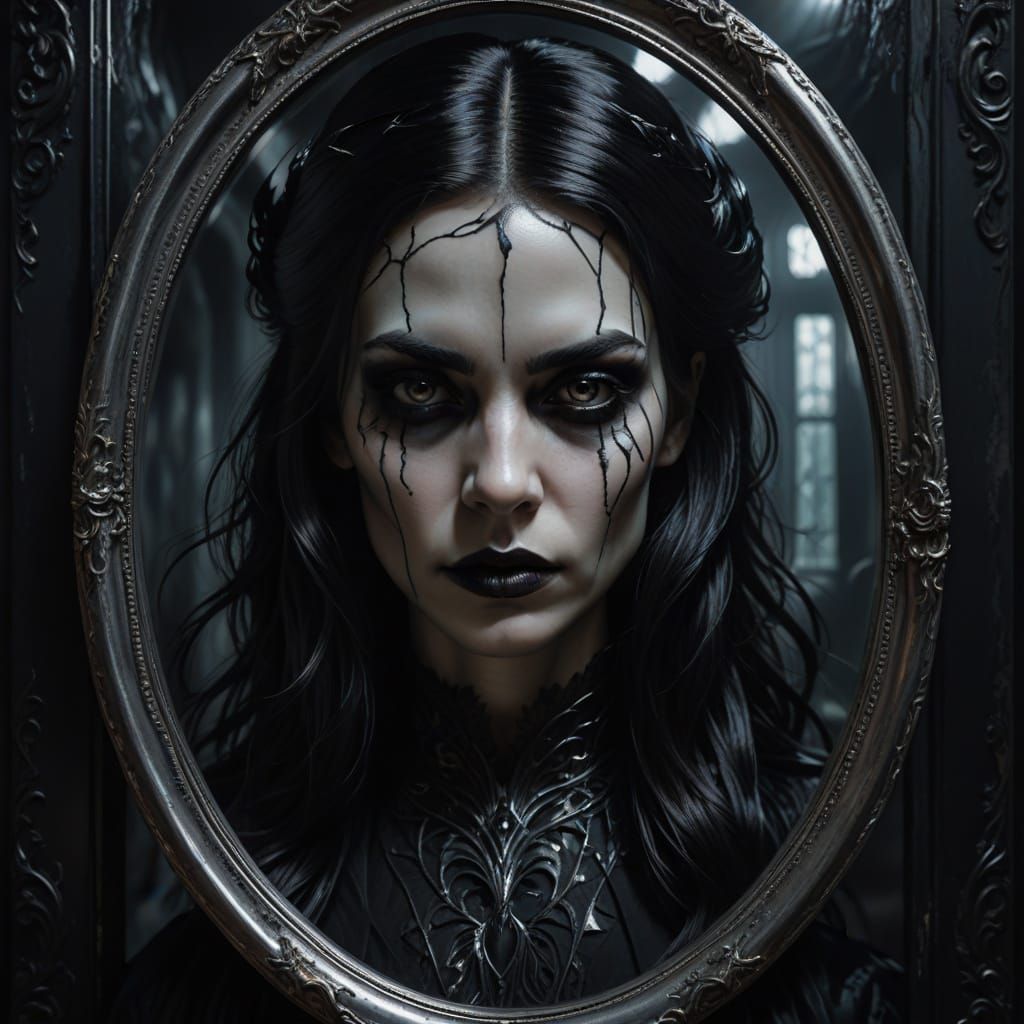 Ethereal Gothic Beauty in Dark Fantasy