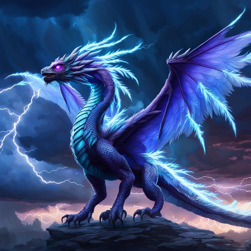 Cyclonia, Violet Wind Dragon in Epic Storm