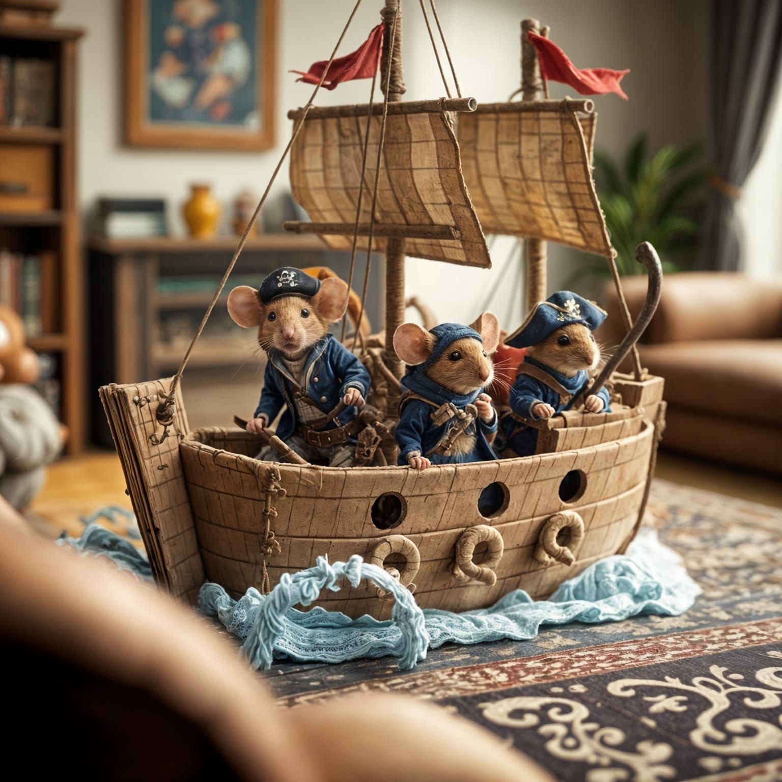 Pirate Mice Set Sail Across the Living Room