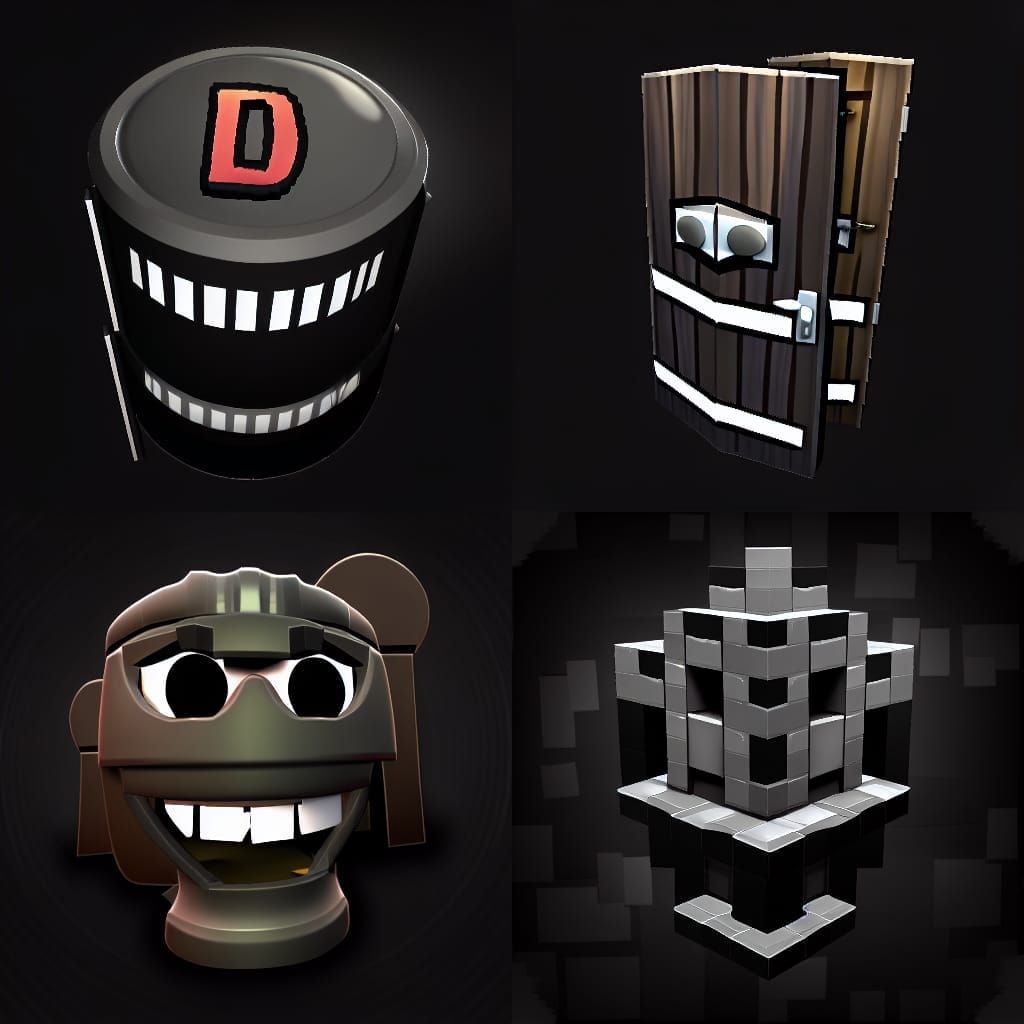 Rush from Roblox Doors: An AI Interpretation