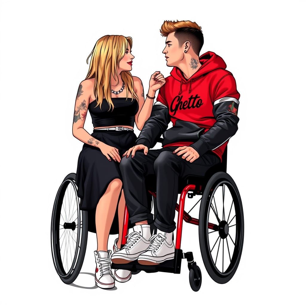 Couple in Love, Inspired by Takashi Murakami