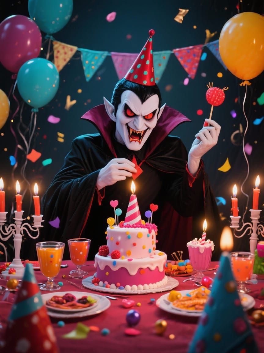 Vampire Birthday Party Celebration
