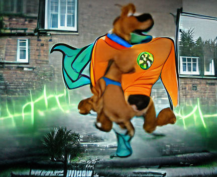 Alert Scooby Doo Hears Shaggy in Danger