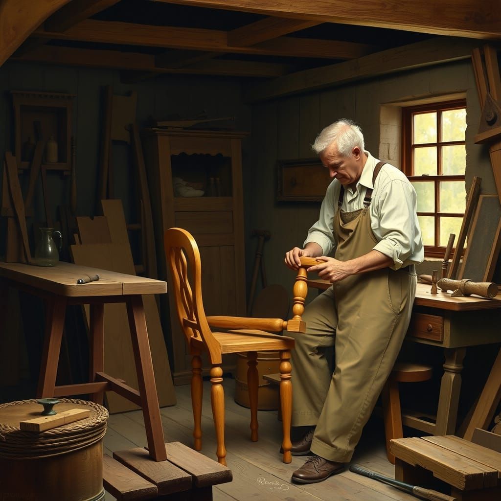 Shaker Craftsman Builds Iconic Chair in Traditional Workshop