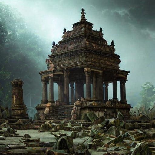 Mysterious Lost Temple Ruins