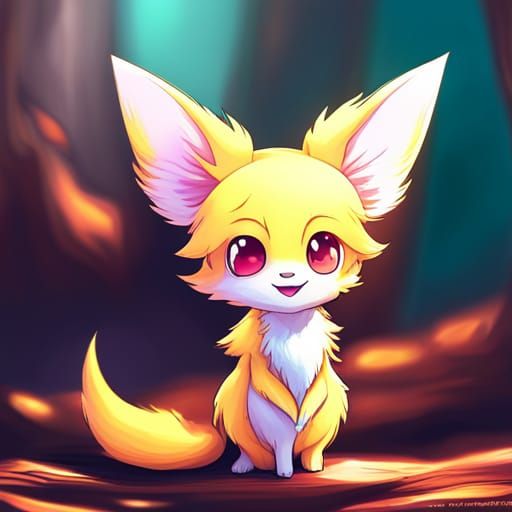 Adorable Chibi Fennekin Photography in 4K HDR