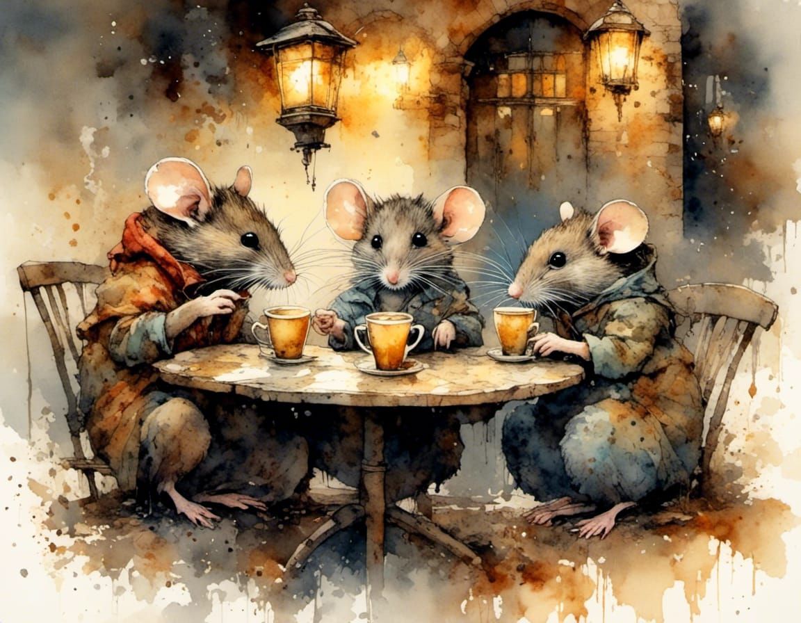 mice at coffee shop