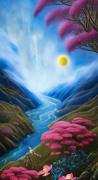 Peruvian Andes: Indigenous Revival in Surreal Watercolor