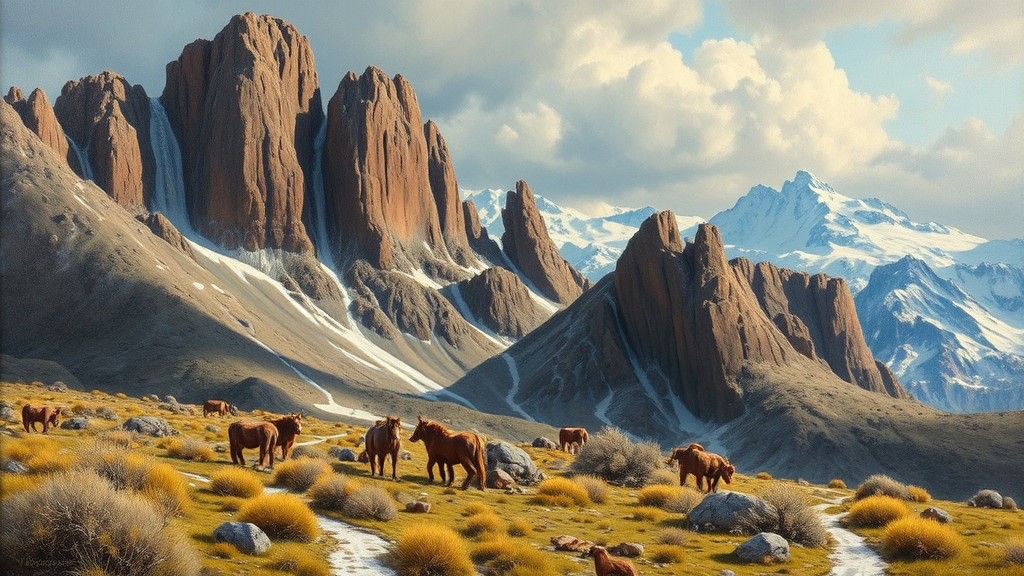 Abstract Oil Painting Inspired by James Gurney