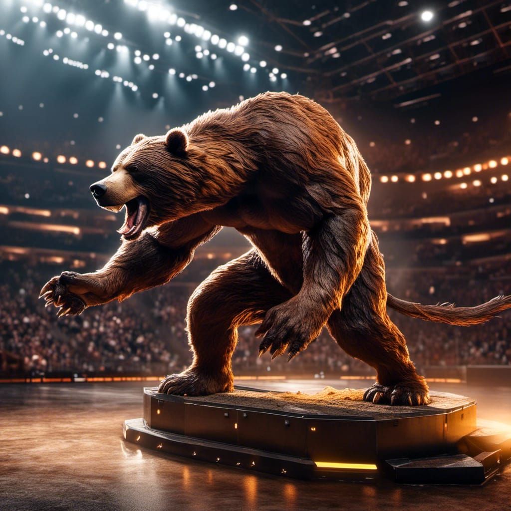 Detailed Obese Grizzly Bear in 8K Resolution