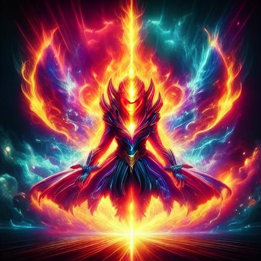 Woman of Light Throws Plasma in Space: Comic Art