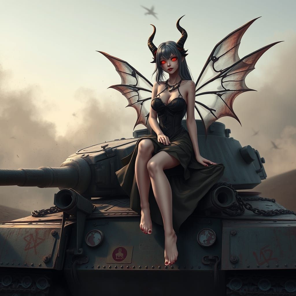 Dark Fairy Reigns Over Post-Apocalyptic Ruins