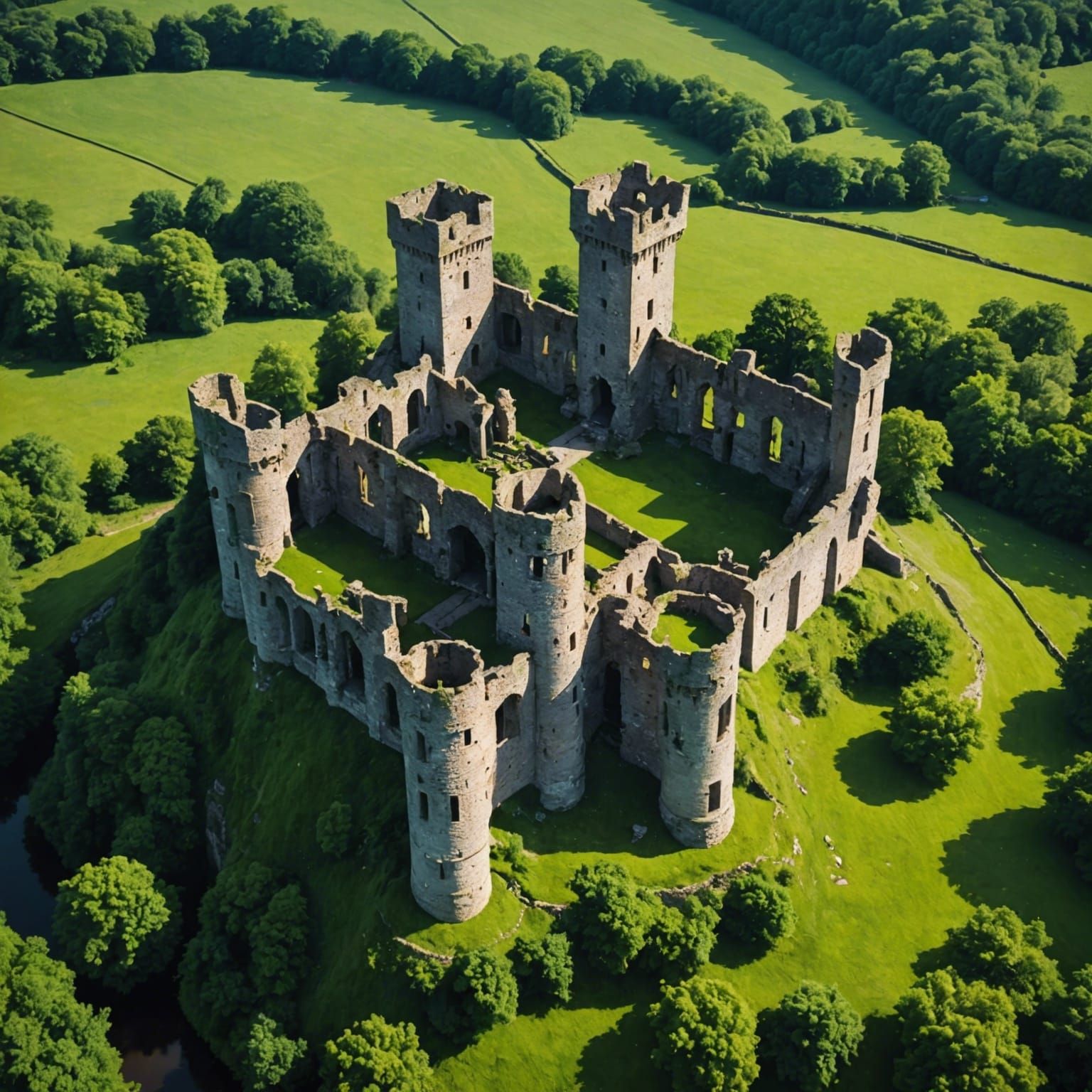 AI Ruined Castle Image