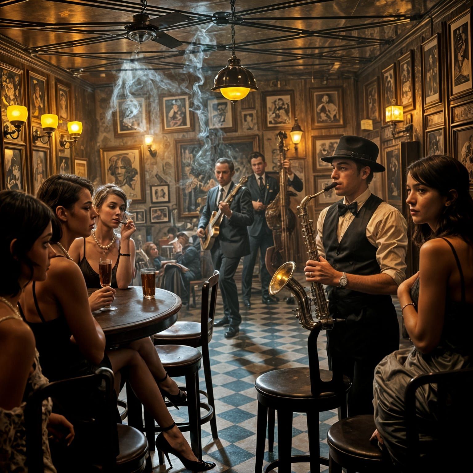 Roaring 20s Speakeasy Jazz Band Performance