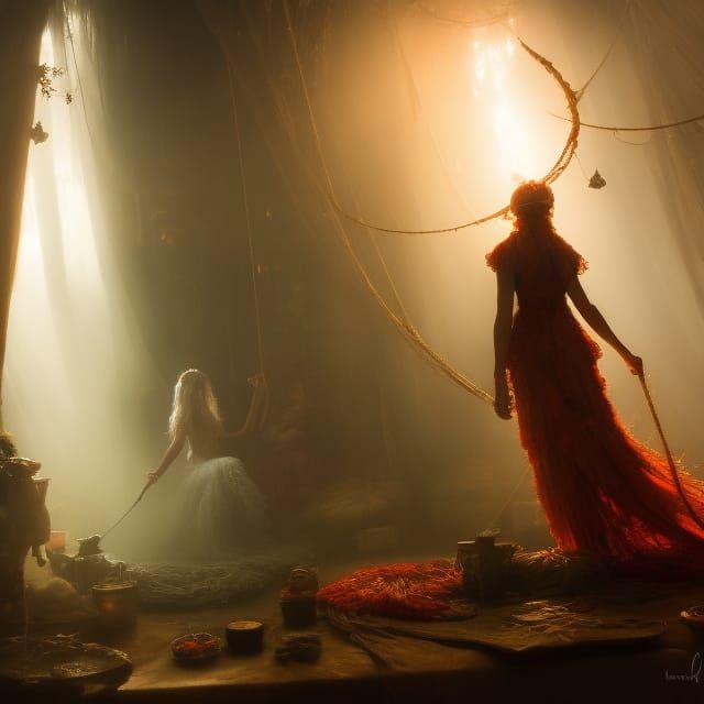 Skeleton and Maiden Dance in Dystopian Fantasycore