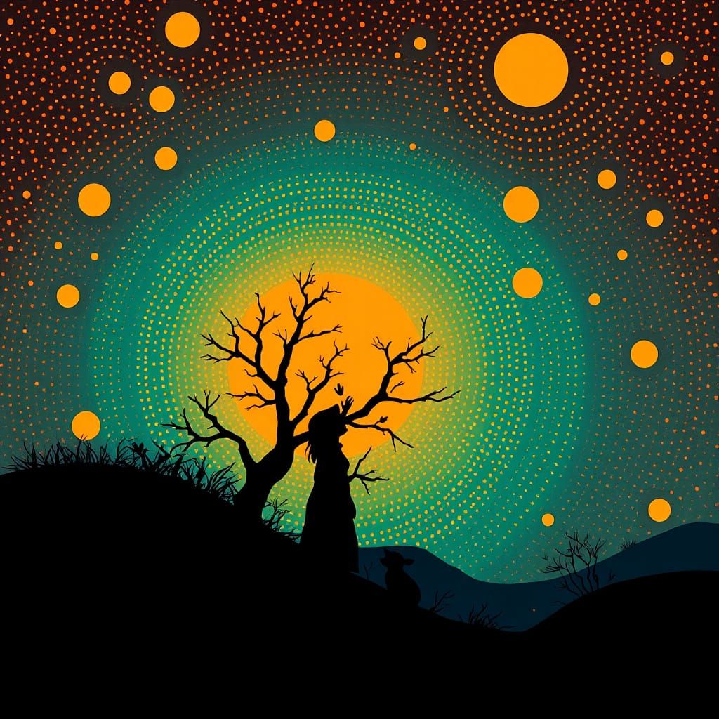 A Change of Plan: Vibrant Digital Art with Warm Contrasts