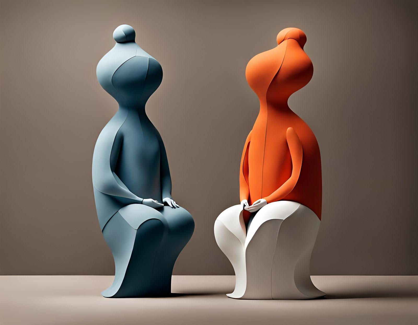 Anxious Terracotta Warriors in Eiko Ojala Style