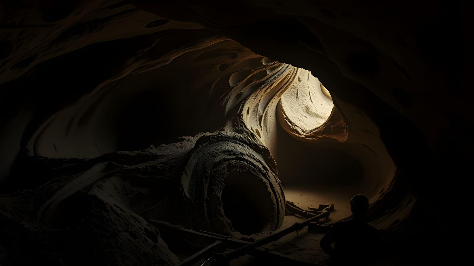 Surreal Underworld Landscape in Cinematic Realism