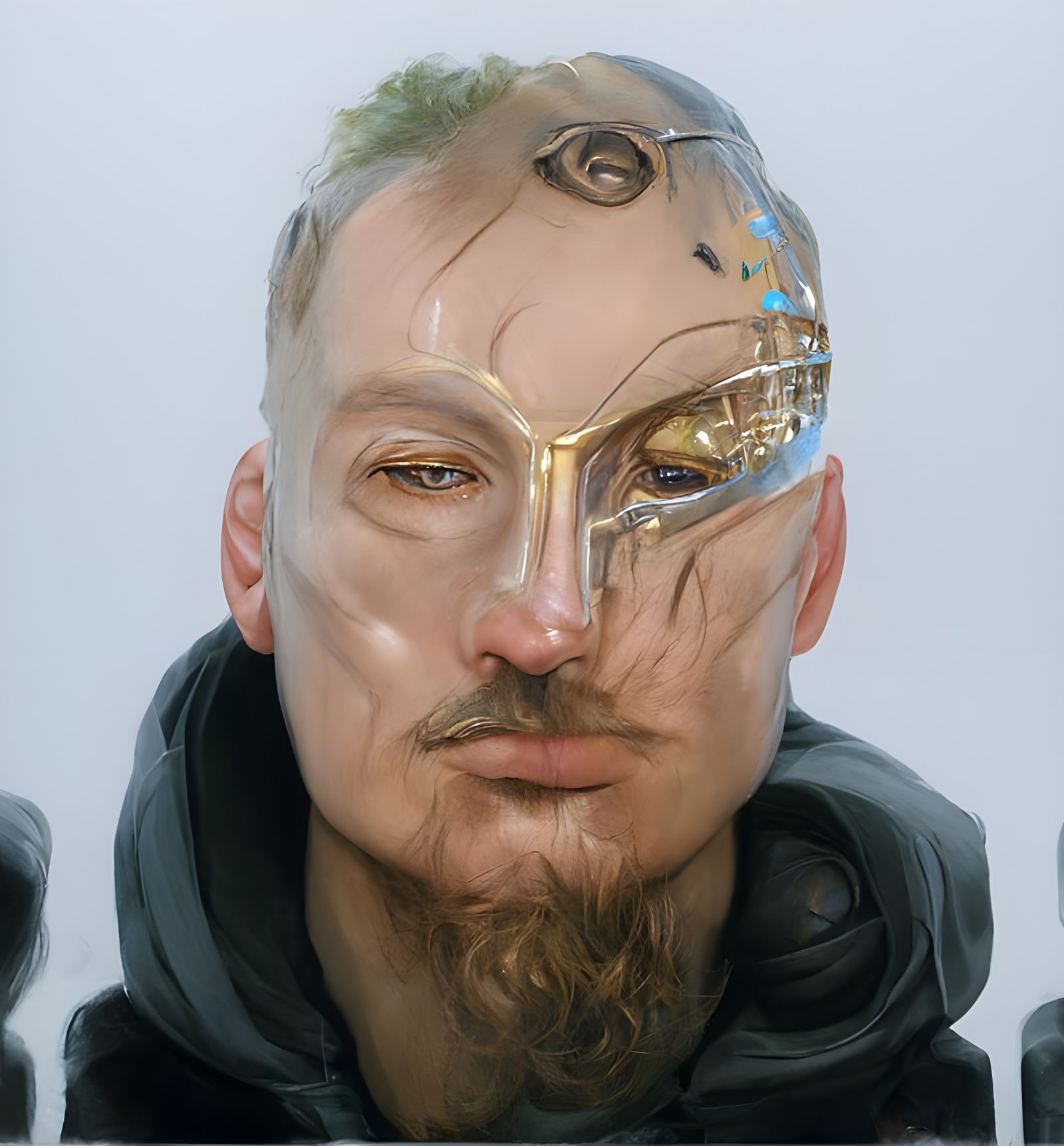 Futuristic Sci-Fi Mask Portrait in 8K Resolution
