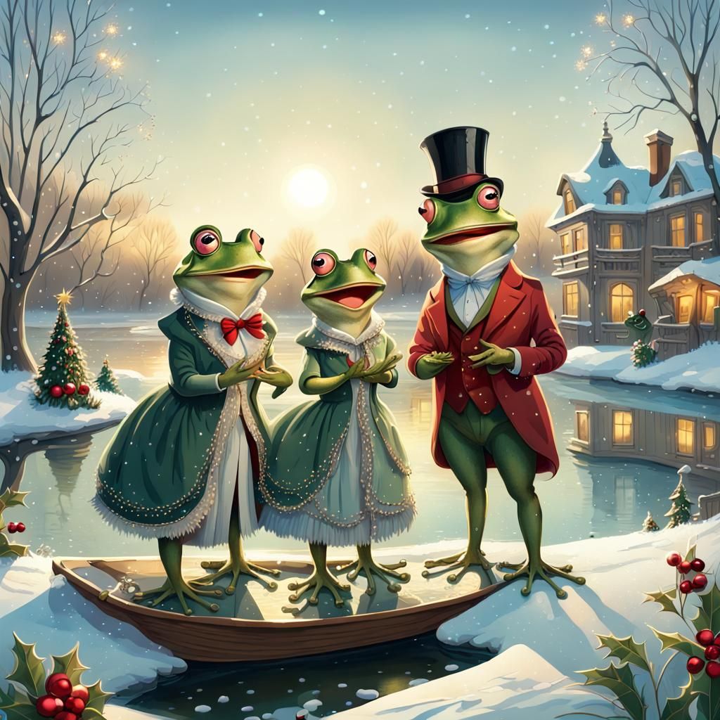 Mr. Frog's Christmas Carolling Circle
