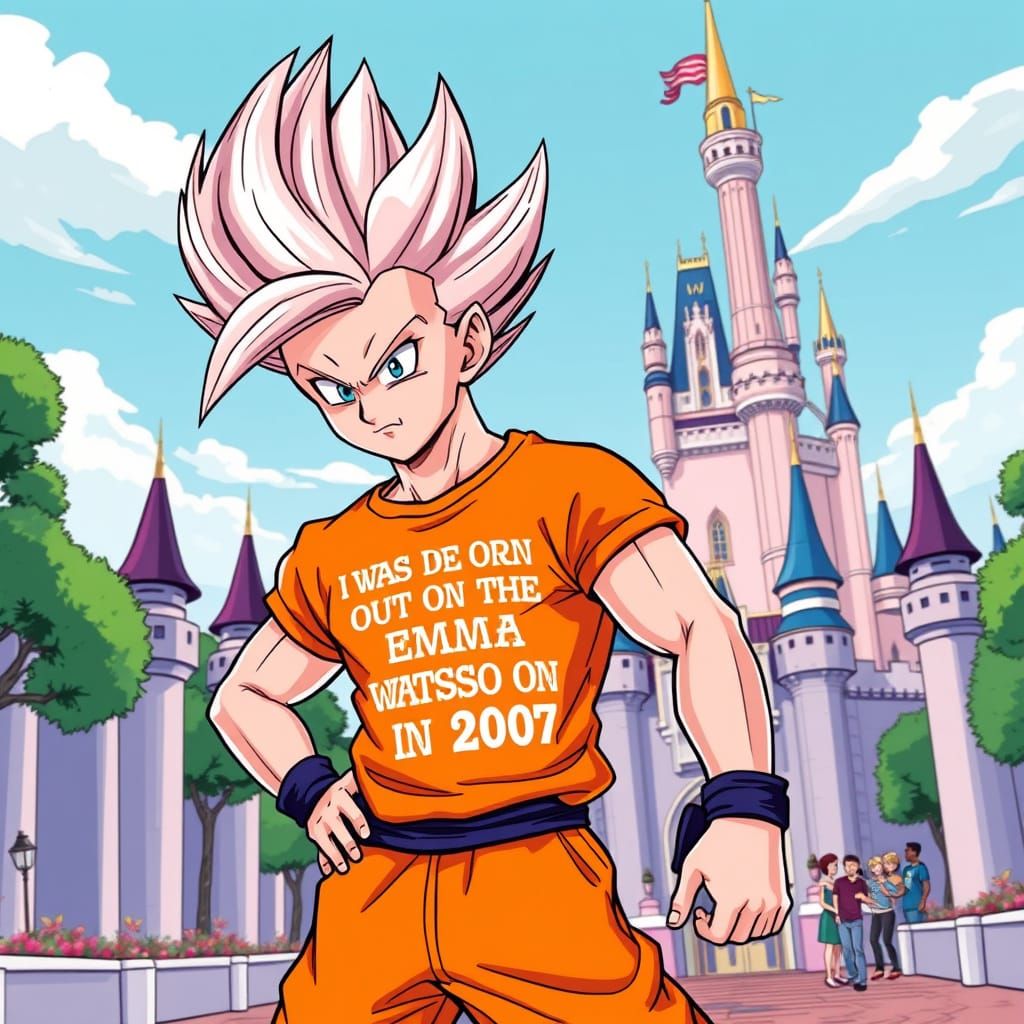 Gotenks in Vibrant Disney World Adventure