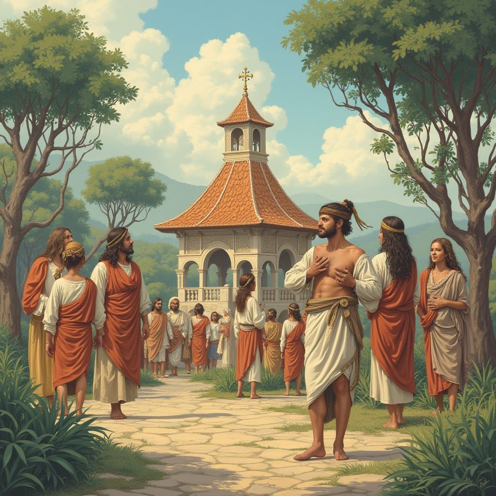 Woman with Math Board in Cinematic Style