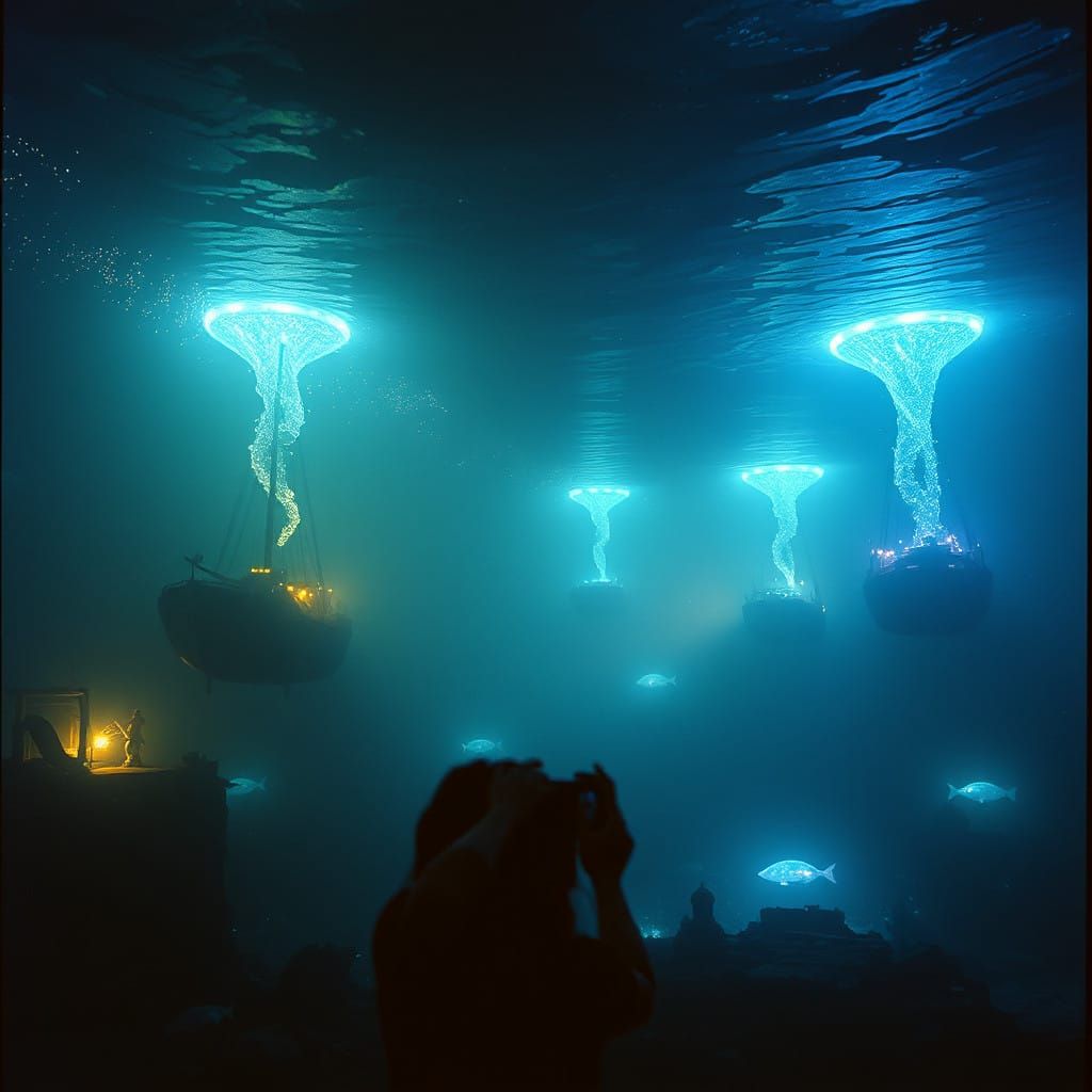 Surreal Oceanic Portal to Celestial Timelines