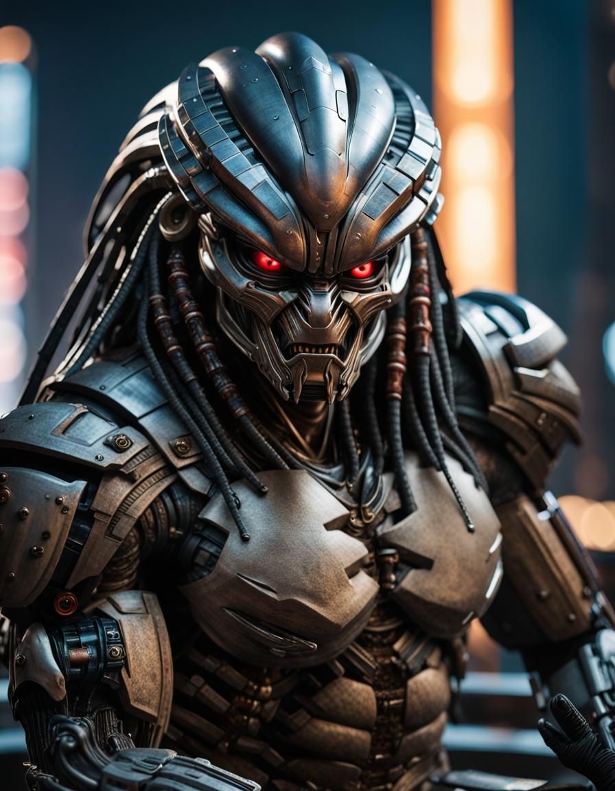 Predator in Hong Kong with Katana, Ultra Detailed