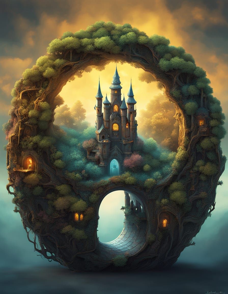 Enchanted Ring Portal to Victorian Fairy Village