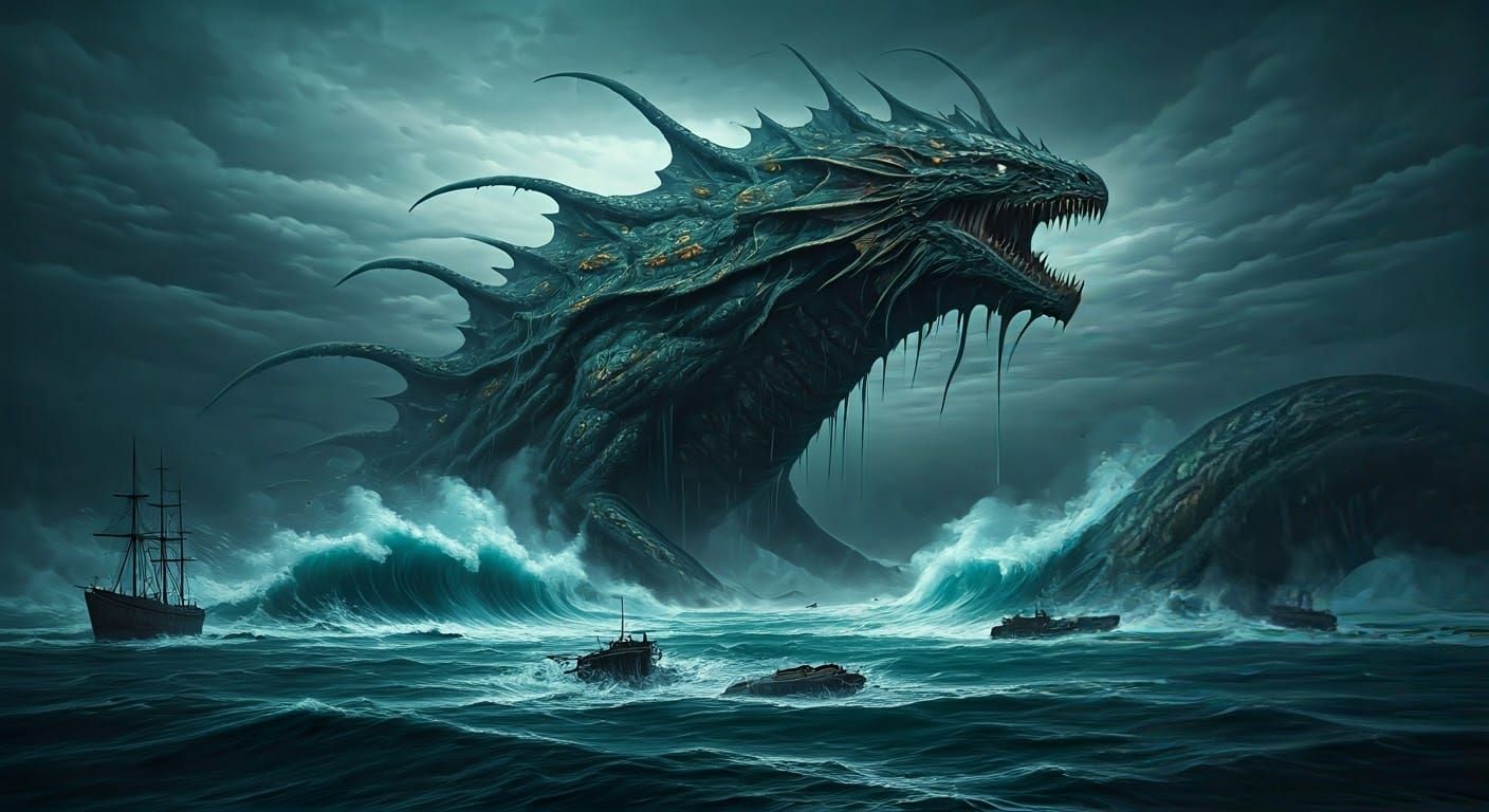 Abyssoth, the Colossal Kaiju, Rises from the Atlantic