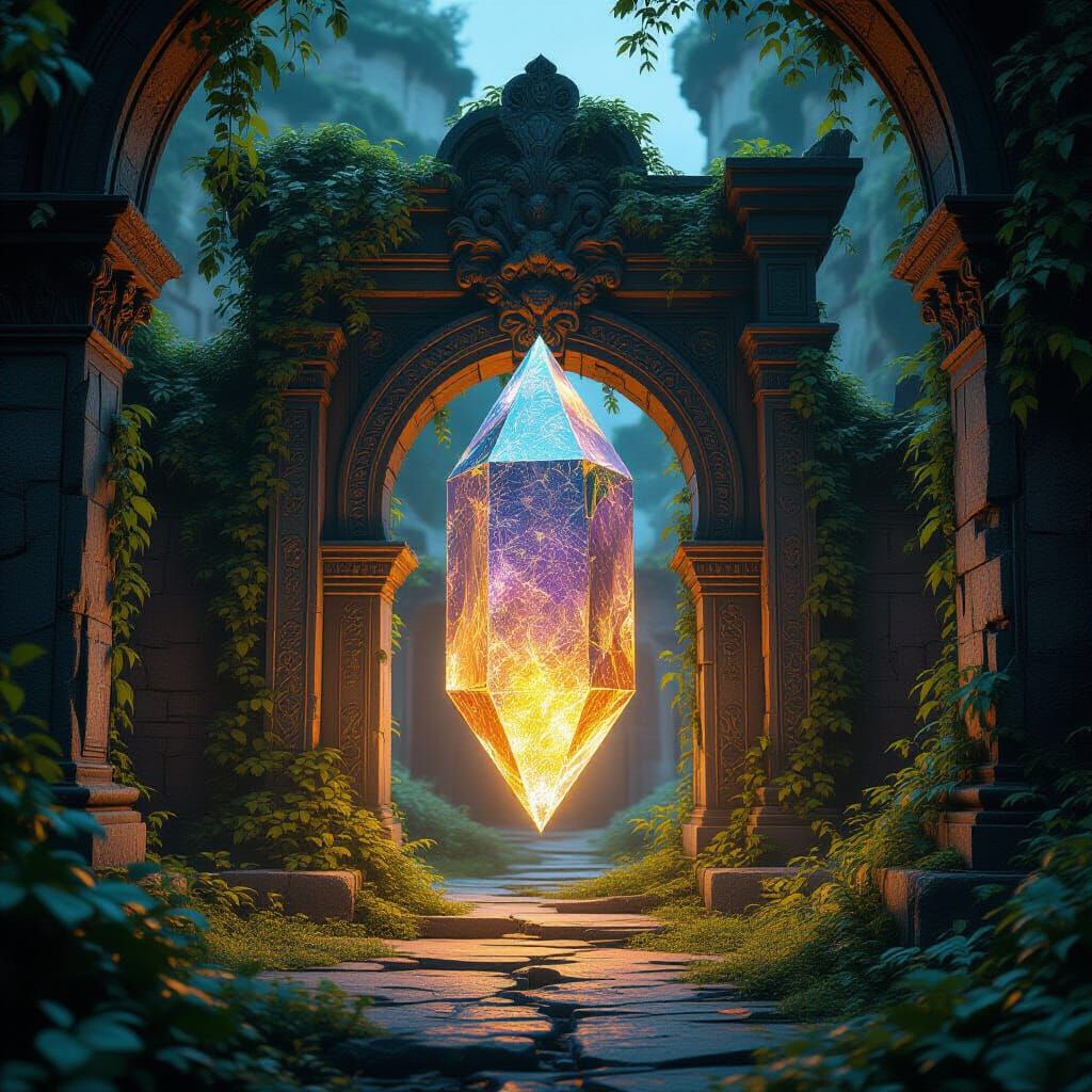 Mystical Artifact Illuminates Arcane Portal