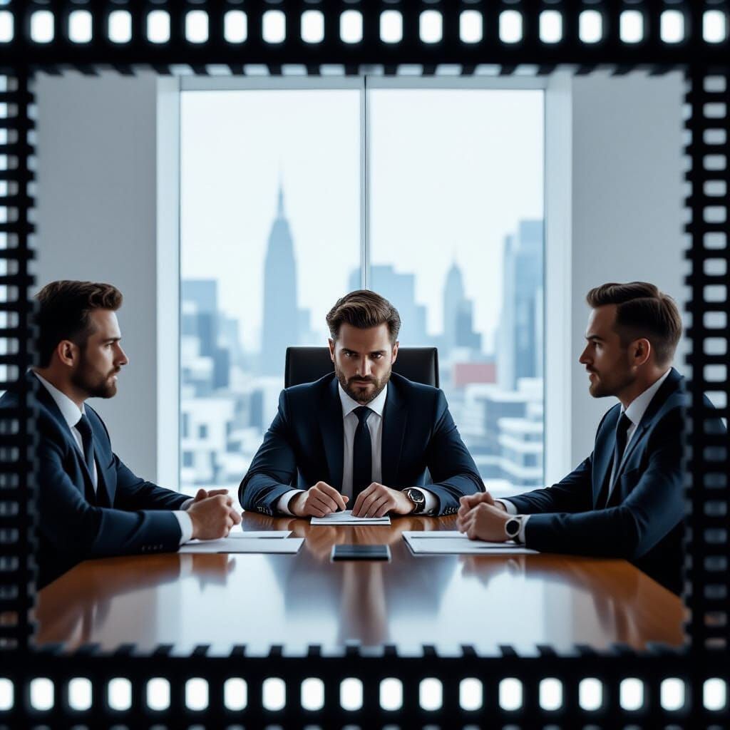 Boardroom Drama in Cinematic Style