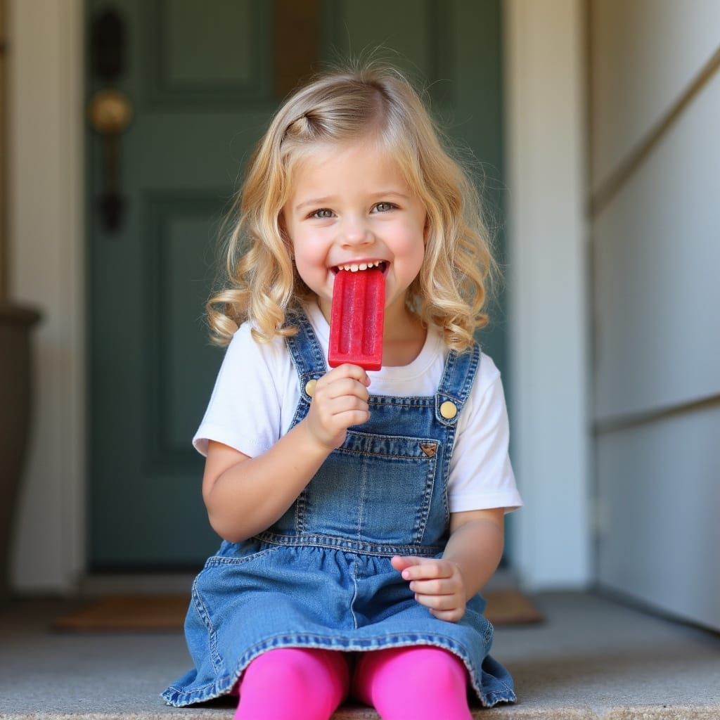 Enjoying a summer treat 1