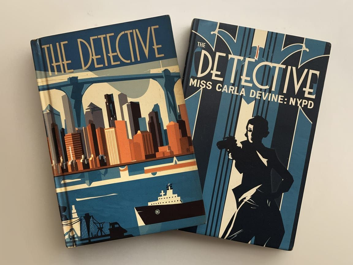 Art Deco Book Cover: The Detective in New York