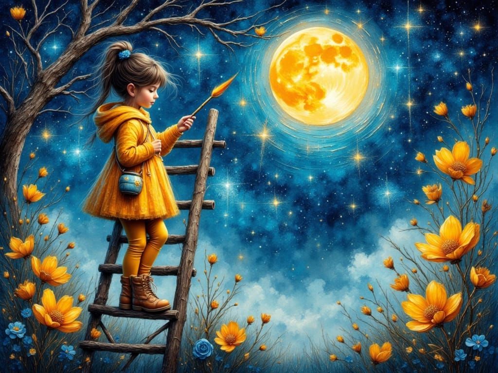 Painting the moon