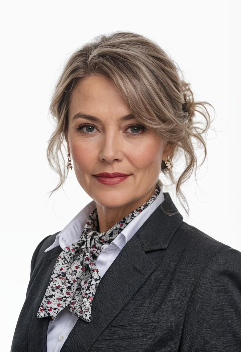 Elegant Woman in Formal Business Attire
