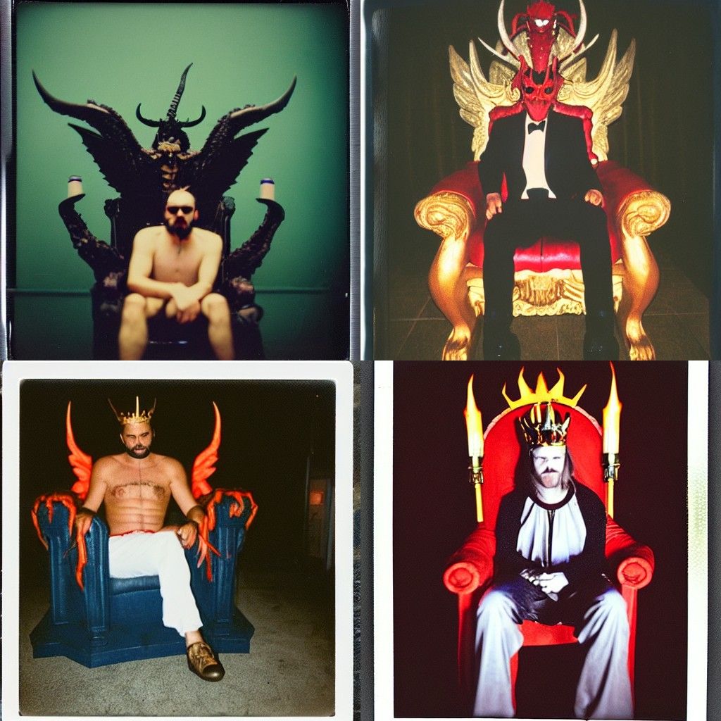 Satan Enthroned: Kodak Ektar Film Polaroid
