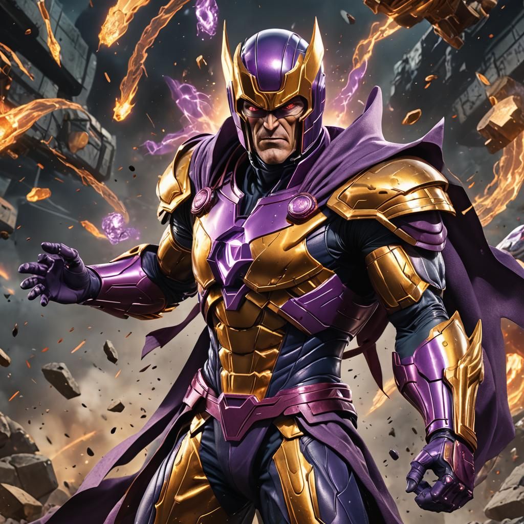 Magneto Super Saiyan in DBZ Style Armor