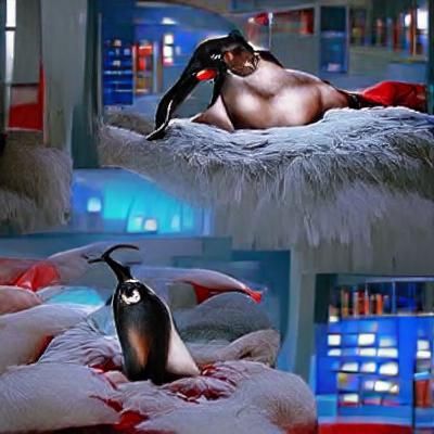 Wesley Snipes as an Erotic Penguin: AI Creation