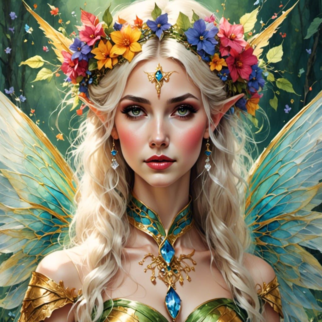 Ethereal Fairy Sketch: A Whimsical Creation