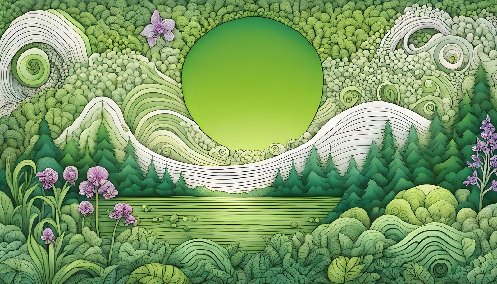 Quantum Zentangle: Anthropomorphic Fractal Wave of Love