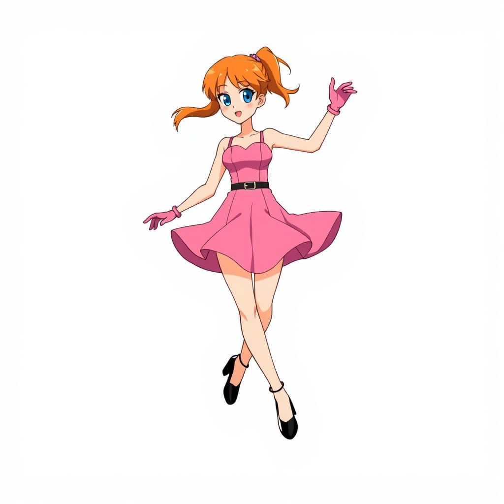 Anime Style Cartoon of a Fast Tap Dancer